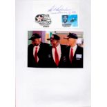 Tuskegee Airman Roy Richardson Signed Signature Card With Photo Attached to A4 White PaperAll