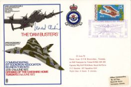 WW2 Grp Cptn Leonard Cheshire Signed The Dambusters Commemorative FDC. Canadian Stamp with 21 June