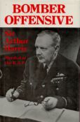 Marshal of the RAF Sir Arthur Harris Signed Signature Piece attached to His Own Book Titled Bomber