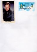 Tuskegee Airman Staff Sgt. Charlton Heston Signed Photo Attached to A4 White Paper. Also 1st Lt