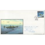 WW2 P/O VT Wilkes DFC Signed Tallboy Raid British Heritage Collection FDC. 16 of 50 Covers Issued.