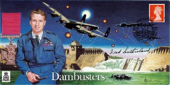 WW2 Sgt Fred Sutherland Signed Dambusters FDC. 6 of 20. British Stamp with 17 May 2000 Postmark.