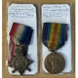 WW1 Pair of War Medals Awarded to Pte Thomas Edward McGill (8951). Medals Include The Victory