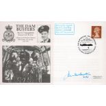 Dambuster Joe Warburton DFC Signed The Dam Busters FDC. British Stamp with 17 May 1993 PostmarkAll