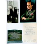US Army General Alfred M Guenther Signed Small Letter. Signed February 22nd 1970 in Washington DC.