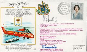 WW2 Air Commodore Sir Archibald Winskill Signed Royal Flight by HM Queen Mother Flown FDC. 541 of