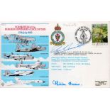 WW2 AVM Don Bennett and Therese (Jillie) Harris Signed Bomber Command FDC. British stamp with 27 Jul