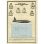 Air Commodore Ellacott Lyne Stephens Ward CB DFC CBD (SBK) signed hand written ALS dated 4th