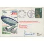 AD500 first flight cover in 1979. Signed by the pilot Giovanni Abrate and postmark of 3rd February