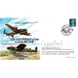 WW2 Wg Cdr K H H Cook DFC Signed 60th Anniversary of the Augsburg Raid FDC. 11 of 300. British stamp