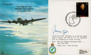 Grp Cptn James Tait Signed First Flight of the Handley Page Halifax 25 Oct 1939 Flown FDC. Flown