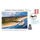 WW2 Mac Colyer (617 Squadron- Pryor's Crew) Signed Enemy Coast Ahead FDC. 25 of 32. British stamp