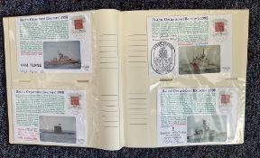 Fantastic Naval Collection of 95 Signed First Day Covers. Housed in a Lovely Photograph Album.