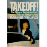 Bonnie Tiburzi 1st Edition Hardback Book Titled Takeoff!! - The Story of America's First Woman Pilot