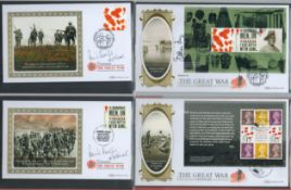 Royal Mail The Great War Collection of 30 Signed & Unsigned FDCs in a Royal Mail The Great War Album