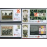 Royal Mail The Great War Collection of 30 Signed & Unsigned FDCs in a Royal Mail The Great War Album