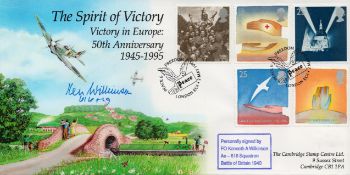 WW2 RAF F/O Ken Wilkinson Battle of Britain Pilot Signed The Spirit of Victory- Victory in Europe: