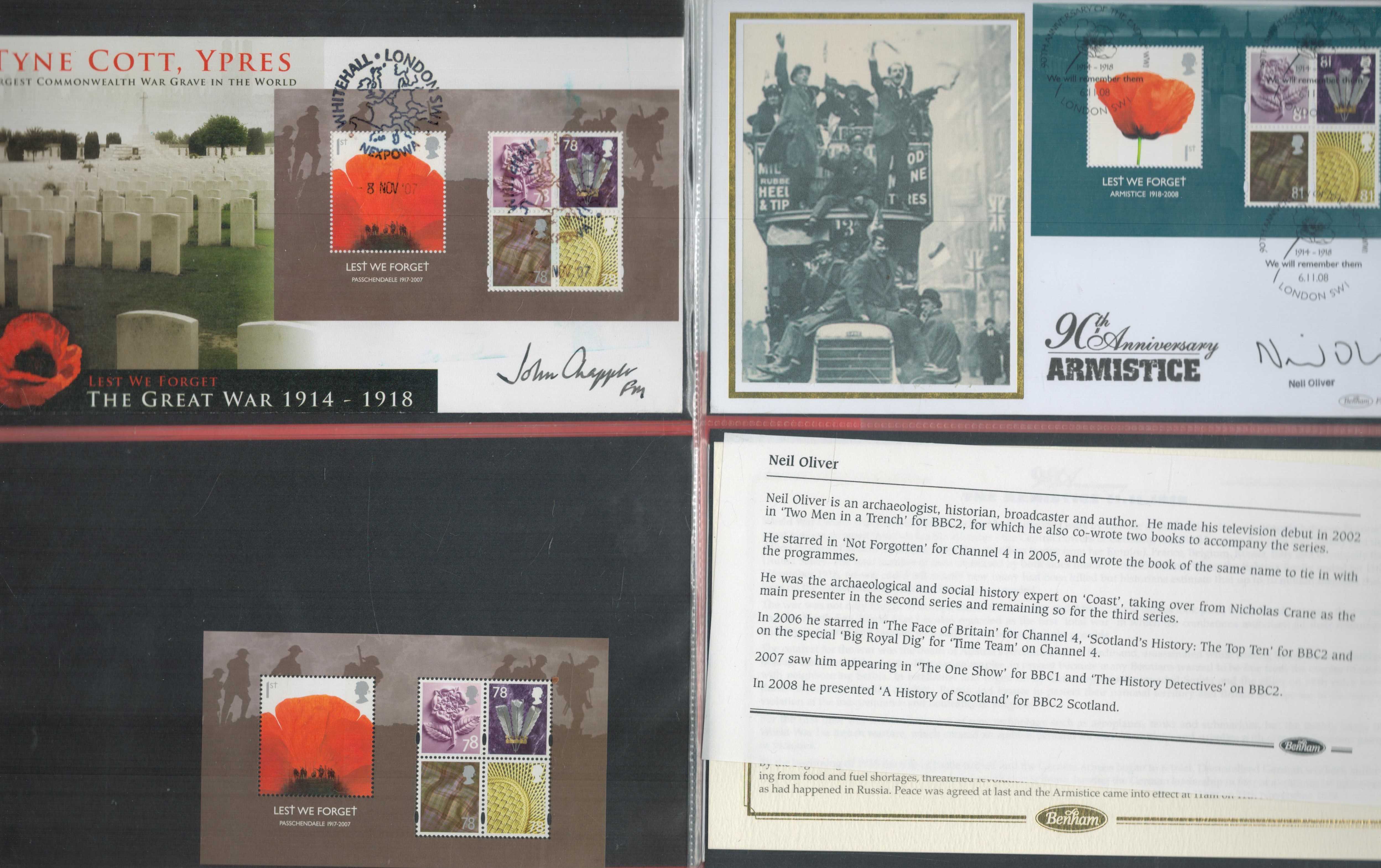 Royal Mail The Great War Collection of FDCs Medallic FDCs, Miniature Stamp Sheets, Mint Stamp - Image 3 of 3