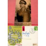 Great War Field Marshal Sir Gerald Templer DSO Signed Silver Stars First Day Cover. British stamp