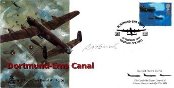 WW2 W/Off Ralph Briars (617 Squadron) Signed Dortmund-Ems Canal FDC. 9 of 9 Covers Issued. British