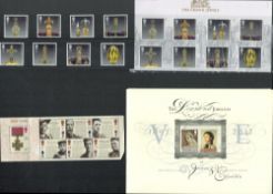 Stamp collection includes The Diamond Jubilees stamp presentation, 2, The Crown Jewels stamp. Good