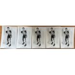 Boxing Collection of 5 Henry Cooper Signed 6x4 inch Black and White Named Photos. All Same Photos.