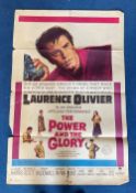 Original The Power And The Glory Colour Movie Poster starring Lawrence Oliver. NSS number 62 617.