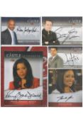 Castle TV Series Collection includes 5 signed trading cards from cast members Penny Johnson