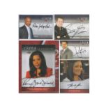 Castle TV Series Collection includes 5 signed trading cards from cast members Penny Johnson
