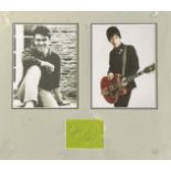 The Smiths Johnny Marr And Mike Joyce Signed Page 19x21 Photo Display. Good condition. All