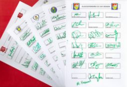 Cricket signed collection of 5 x County Cricket Club Team sheets for 2013 Season includes Essex,
