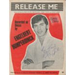 Engelbert Humperdinck Singer Signed Vintage 'Release Me' Sheet Music. Good condition. All autographs