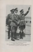 WW2 Nazi Politician Hermann Goring Signed 9x6 inch Black and White Page showing Goring alongside