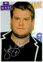 James Corden Signed 8x6 inch Colour Photo of Corden at an Awards Ceremony. Signed in Silver Ink.