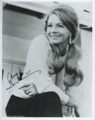 Angie Dickinson signed 10x8 vintage black and white photo. Good condition. All autographs come