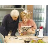 June Whitfield and Jane Horrocks signed 10x8 colour Ab Fab photograph pictured during their roles as