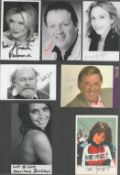 Entertainment collection 16 assorted signed photos and signature pieces from some great names such