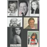 Entertainment collection 16 assorted signed photos and signature pieces from some great names such