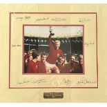 England World Cup Winners 1966 Signed 17x18 Double Mounted Photo Display Inc. Nobby Stiles (1942-