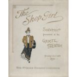 1884 Theatre Production The Shop Girl Souvenir Prints in Presentation Pack Presented to Audience