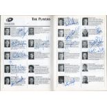 Match programme Signed for A Michael Lynagh XV. v. Queensland (1996 1997) Signed by 14 players on