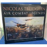 Rare 39 Signed Nicolas Trudgian 1st Ed Hardback Book Titled Air Combat Legends. Good condition.
