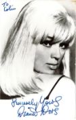 Diana Dors signed 6x4 black and white vintage photo dedicated. Good condition. All autographs come