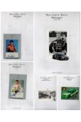 Motor Sport Mercedes Benz collection includes five signed promo photos Walter Schock, Ellen Lohr,