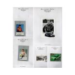 Motor Sport Mercedes Benz collection includes five signed promo photos Walter Schock, Ellen Lohr,