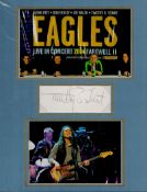 Timothy B Schmit Eagles Singer Signed Card With 11x14 Mounted Photo Display. Good condition. All