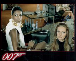 Catherine Schell and Sylvana Henriques signed 007 On Her Majestys Secret Service 10x8 colour