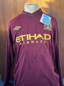 David Silva Signed Official Manchester City Umbro Shirt. Good condition. All autographs come with