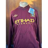 David Silva Signed Official Manchester City Umbro Shirt. Good condition. All autographs come with