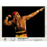 Hulk Hogan signed 10x8 colour WWE promo photo dated 2007. Good condition. All autographs come with a